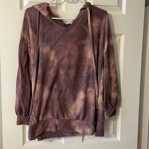 First Love Sadie Tie-Dye Oversized Pullover Hoodie